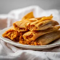 Authentic Homemade Tamales with Tender Pork for 27 Servings