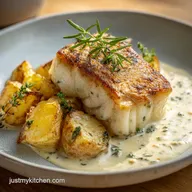 Cod Potatoes Rosemary Cream for 4 Servings