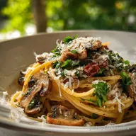 One Pot Creamy Mushroom Pasta - One-Pot Dinner
