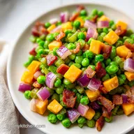 Pea Salad Recipe with Bacon: Creamy