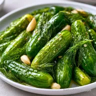 Refrigerator Pickles with Fresh Dill