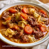 Crockpot Cabbage Vegetable Soup for 6