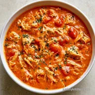 Crockpot Chicken Enchilada Soup for 6