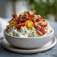 Easy Low Carb BLT Cottage Cheese Bowl with Avocado