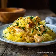 Garlic Chicken Spaghetti Squash for 4 Servings