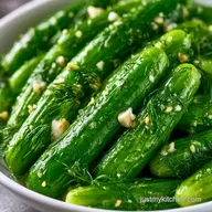 Garlic Dill Pickles in 15 Minutes
