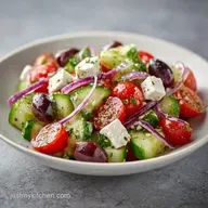 Greek Cucumber Salad in 15 Minutes