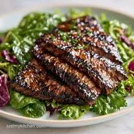 Grilled Skirt Steak Salad with Balsamic