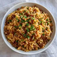 Ground Beef Rice Skillet for 6 Servings