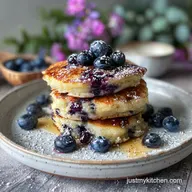 High Protein Blueberry Pancakes in 15 Minutes
