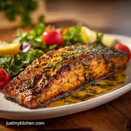 Honey Mustard Salmon Recipe for 4 Servings