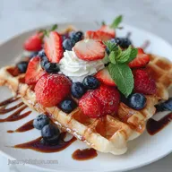High Protein Breakfast Waffles Recipe: Cottage Cheese
