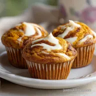 Pumpkin Cream Cheese Muffins in 35 Min