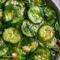 Refrigerator Dill Pickles with Fresh Dill