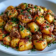 Roasted Potato Beef Bake for 6 Servings