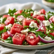 Watermelon Feta Salad in 15 Minutes