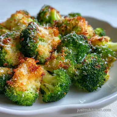 Air Fryer Garlic Parmesan Broccoli in 13 Minutes
