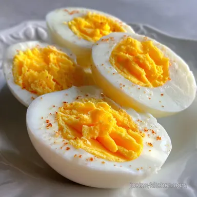 Air Fryer Hard Boiled Eggs Hack in 20 Minutes | Crispy Baked Recipe Card