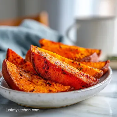 Air Fryer Roasted Sweet Potatoes in 25 Minutes Recipe Card