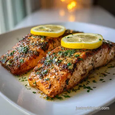 Air Fryer Salmon with Lemon Butter in 15 Minutes: Crispy & Flaky Recipe Card