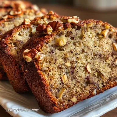 Moist and Grain-Free Almond Flour Banana Bread with Walnuts - Gluten-Free Baking