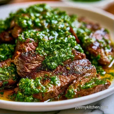 Chimichurri Sauce in 15 Minutes Recipe Card