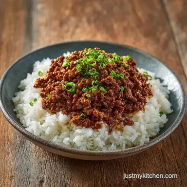 Asian Beef Rice Bowl in 25 Minutes Recipe Card