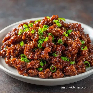 Asian Ground Beef Stir Fry in 25 Minutes Recipe Card