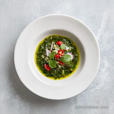 Authentic Italian Salsa Verde in 15 Minutes with Fresh Herbs Recipe Card