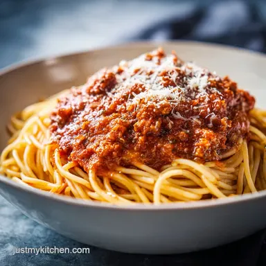 Authentic Italian Spaghetti Sauce: Slow-Cooked with Meat Recipe Card
