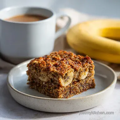 Baked Banana Oatmeal Bars in 35 Minutes Recipe Card