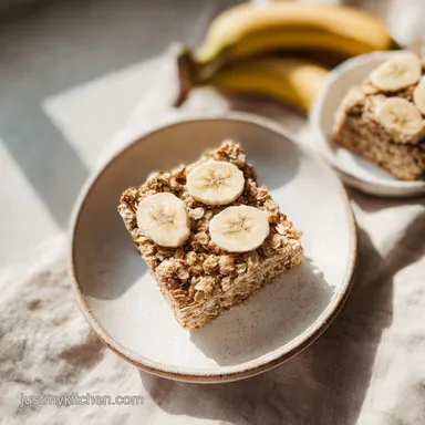 Baked Banana Oatmeal Bars in 35 Minutes