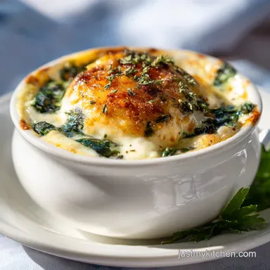 Baked Eggs Florentine for 4 Servings