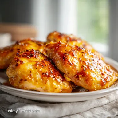 Baked Honey Mustard Chicken in 35 Minutes Recipe Card