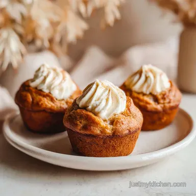 Banana Cream Cheese Muffins in 35 Minutes