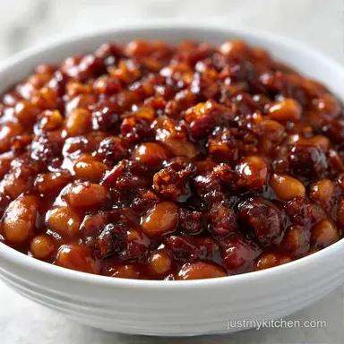 BBQ Baked Beans with Bacon Recipe Card