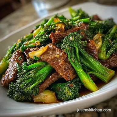 Beef and Broccoli Stir-Fry in 20 Minutes | Garlic Ginger Recipe Card