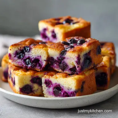 Make-Ahead Blueberry French Toast Casserole: Golden Baked