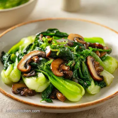 Bok Choy and Mushroom Stir Fry in 15 Minutes