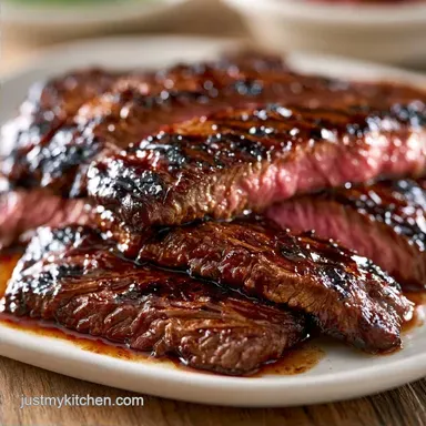 Broiled Skirt Steak Recipe for 4 Servings