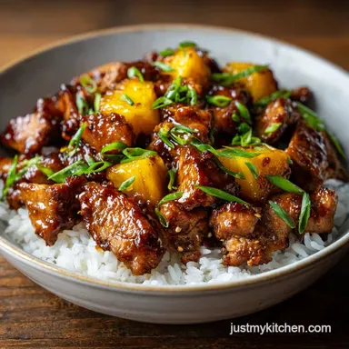 Brown Sugar Pineapple Chicken Recipe for 4 Servings