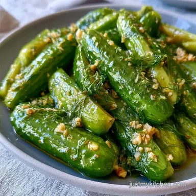 Canned Dill Pickles Recipe with Garlic