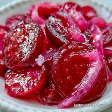 Pickled Beets with Onions Recipe Card