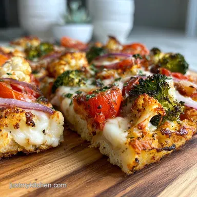 Healthy Cauliflower Pizza Crust: Crispy Baked Recipe Card