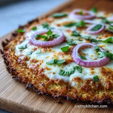 Healthy Cauliflower Pizza Crust: Crispy Baked