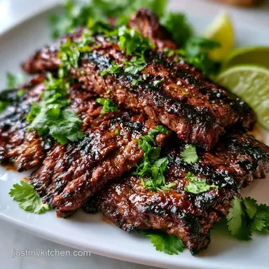 Carne Asada Steak for 6 Servings Recipe Card