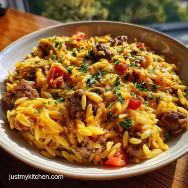 Cheeseburger Orzo Recipe in 30 Minutes