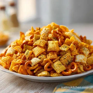 Cheesy Ranch Chex Mix: A Crispy 75 Minute Snack Recipe