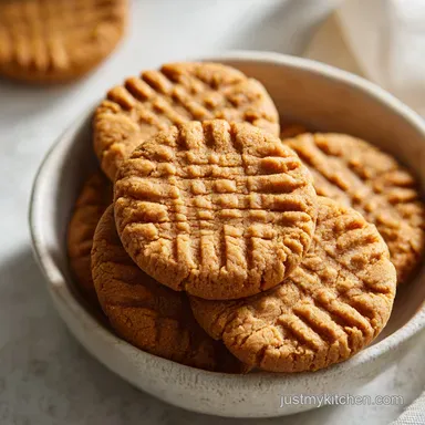 Chewy Peanut Butter Cookies in 25 Min Recipe Card