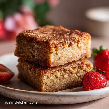Chewy Snickerdoodle Cookie Bars in 35 Minutes